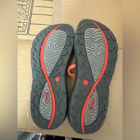 Chaco Women's Sandals with Orange and Black Straps - Picture 3 of 4